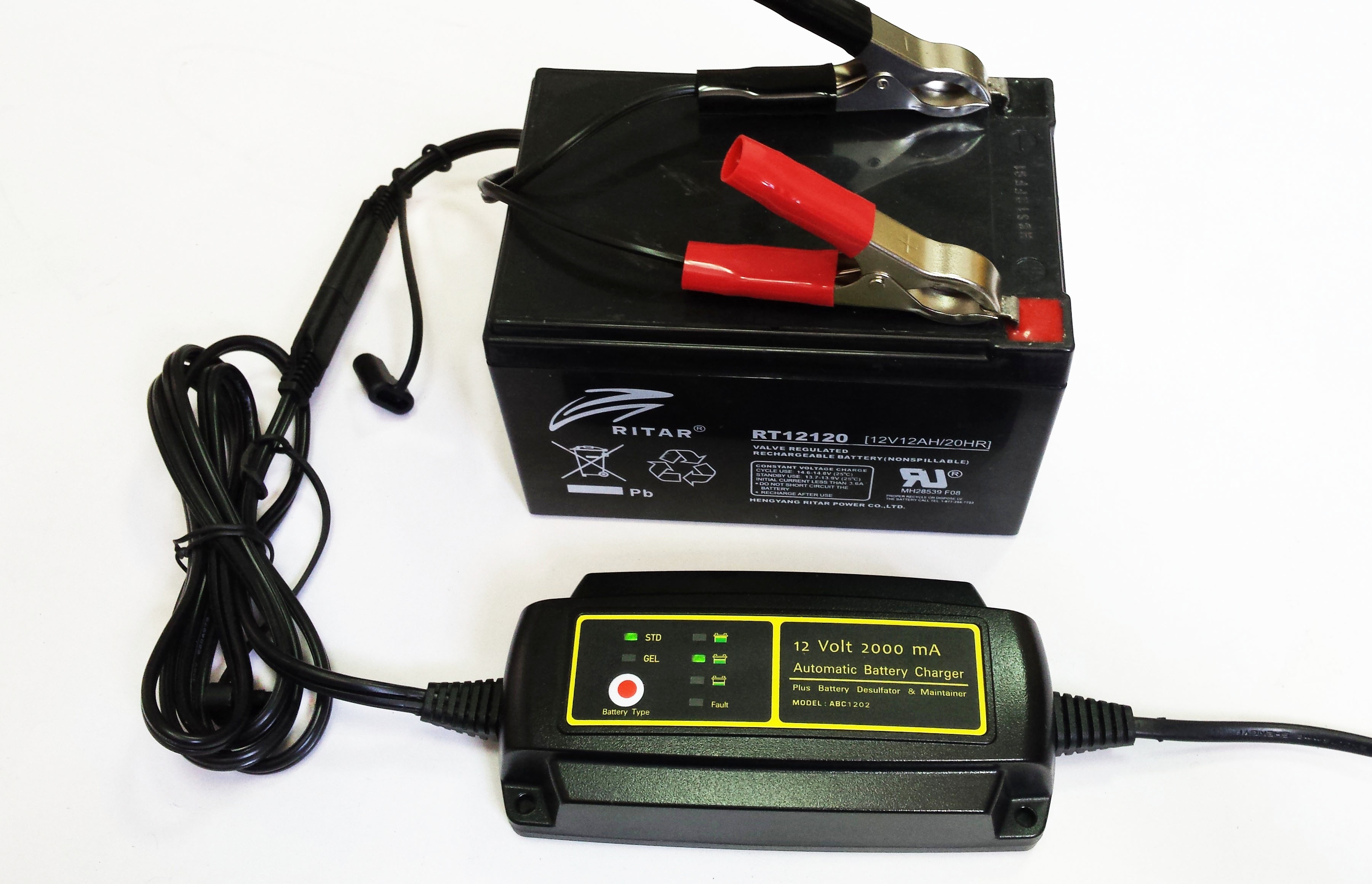 2000mA Smart Battery Charger