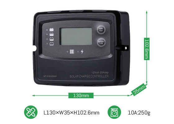 20A 12V 24V Smart PWM Digital Solar Charge Controller For Solar Panels LiFePO4 Battery