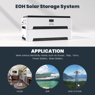 Home LiFePO4 Battery Solar Energy Storage System with 10KW Pure Sine Wave Inverter and 6000 Recycles