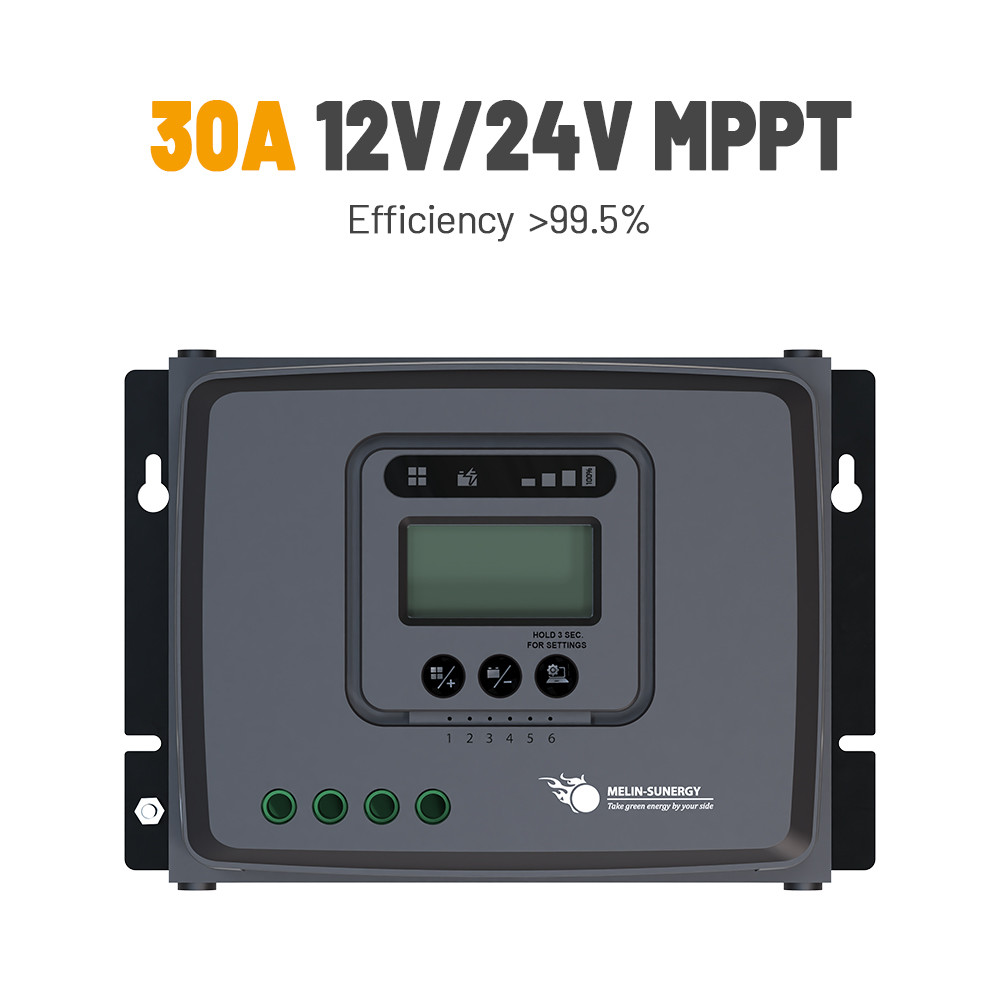 Voltech Solar Controller Surface Mount 12V 30A Solar Charge Controller