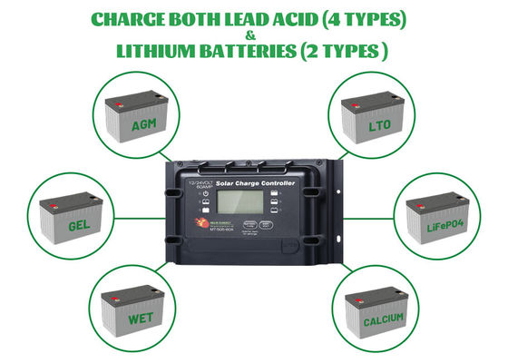 Good price Intelligent Black PWM Solar Regulator 60A IP22 With Remote Display online