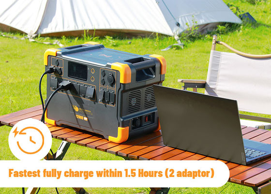 2000W Lithium Battery Solar Generator with 1920Wh Battery Capacity 3500 Recycles and Built-In MPPT Charge Controller