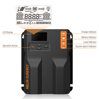 Good price Black 40 Amp MPPT Solar Charge Controller Manual 12V 24V Natural Cooling online