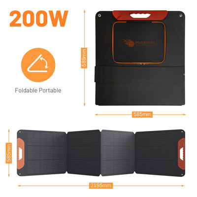 Good price 12V Portable Folding Solar Panels 200W Monocrystalline Silicon Solar Panels IP65 online
