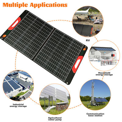 Good price 120W Camping Portable Folding Solar Panels lightweight 12 Volt Folding Solar Panels online