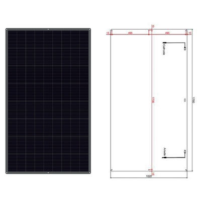 Good price 12V 100W Ultra Thin Semi Flexible Monocrystalline Solar Panel With ETFE Coating online
