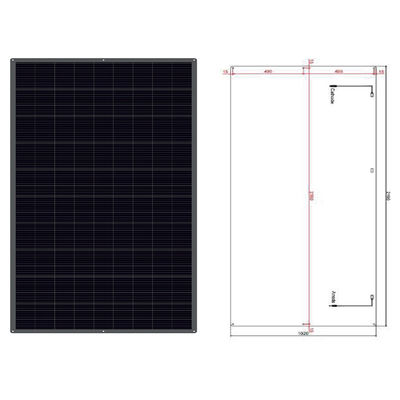 30 Degree Curvature IP67 Waterproof 5-Year Warranty Semi Flexible Solar Panel for Caravans